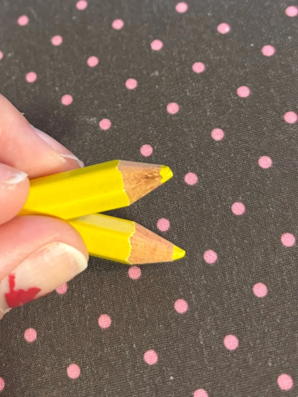 Vintage Yellow Pencil Earrings